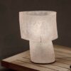 Kilzi lighting | Mush Tall fiberglass table lamp, a elegant designer lamp with soft organic shapes resembling a growing mushroom. Perfect for home decor.