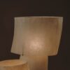 Kilzi lighting | Mush Tall fiberglass table lamp, a elegant designer lamp with soft organic shapes resembling a growing mushroom. Perfect for home decor.