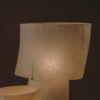 Kilzi lighting | Mush Tiny fiberglass table lamp, a elegant designer lamp with soft organic shapes resembling a growing mushroom. Perfect for home decor.