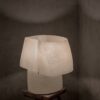 Kilzi lighting | Mush Chub fiberglass table lamp, a elegant designer lamp with soft organic shapes resembling a growing mushroom. Perfect for home decor.