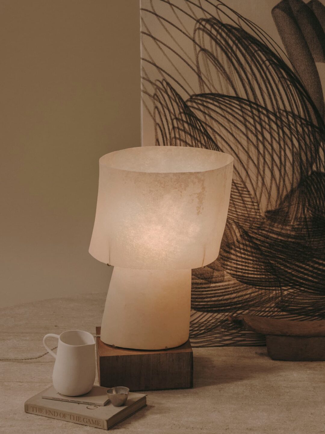 Kilzi-lighting_Designer-Lamp_Collectible-design_Spanish-designer_Design-Miami_Mush-Lamps_Organic-design_Brutalist-design_Contemporary-lighting_Nature-inspired-design_Design-table-Lamp_Fibreglass-Lamp_The-Mush-Lamp-Tall_3