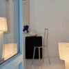 Kilzi seating, minimalist and artistic design chair made of stainless steel, exclusive luxury design.