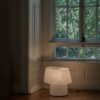 Kilzi lighting | Mush Chub fiberglass table lamp, a elegant designer lamp with soft organic shapes resembling a growing mushroom. Perfect for home decor.