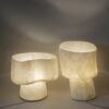 Kilzi lighting | Mush Tiny fiberglass table lamp, a elegant designer lamp with soft organic shapes resembling a growing mushroom. Perfect for home decor.