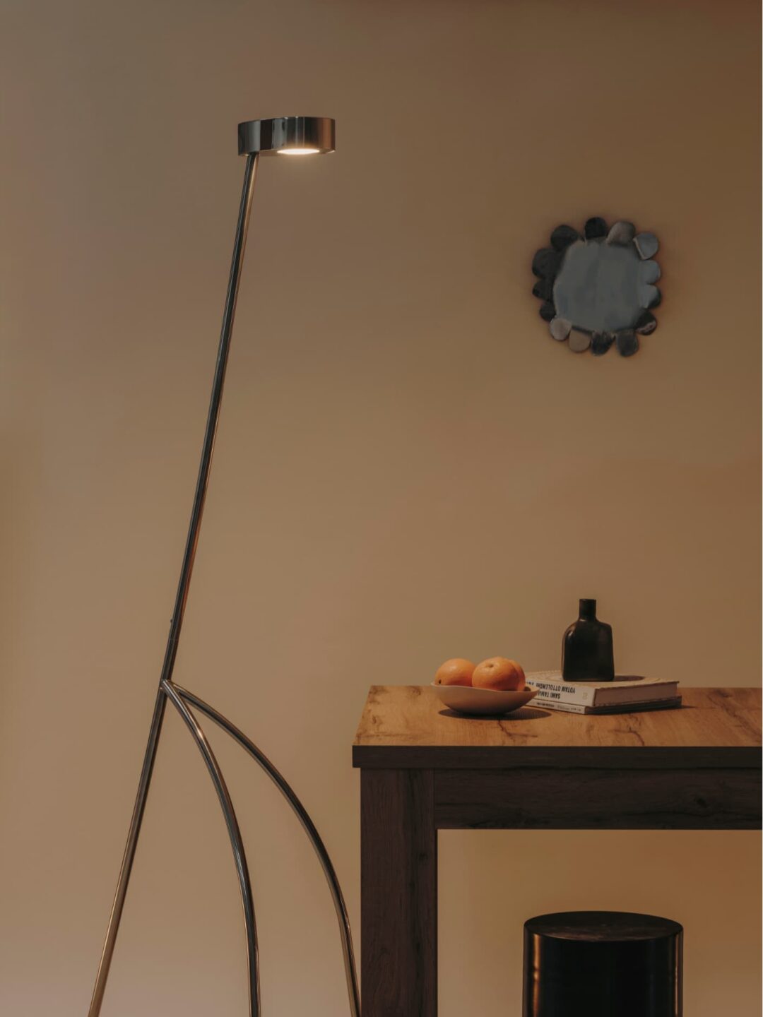 stainless steel standing design floor lamp. Perfect for home decor