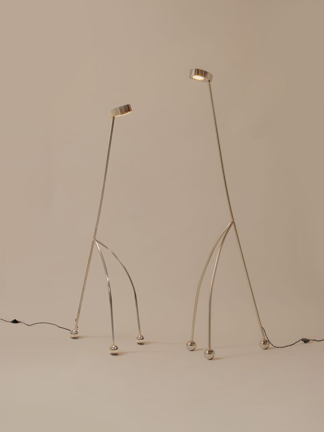 stainless steel standing design floor lamp. Perfect for home decor