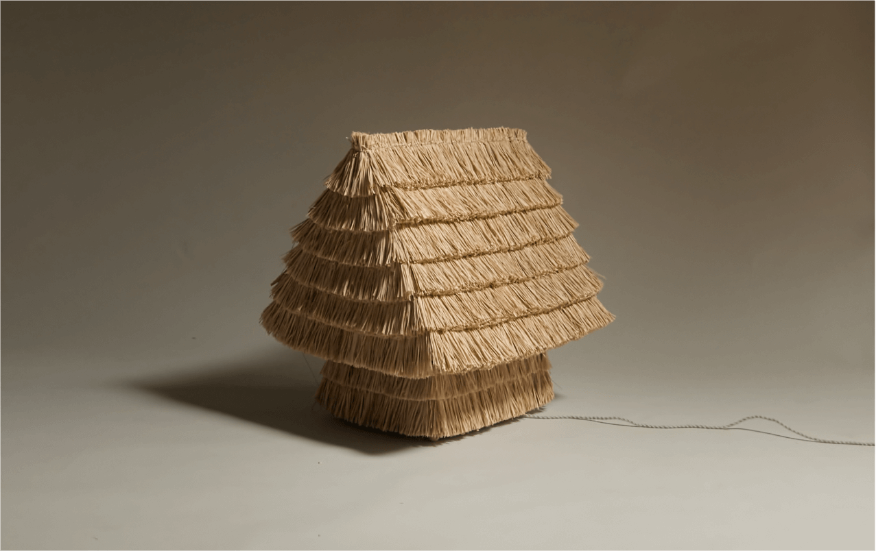 Kilzi_Designer-Lamp_Collectible-design_Spanish-designer_Design-Miami_Mush-Lamps_Organic-design_Brutalist-design_Contemporary-lighting_Nature-inspired-design_Design-Lamp-straw-wicker_Lamp_THE-HIDA-LAMP-1