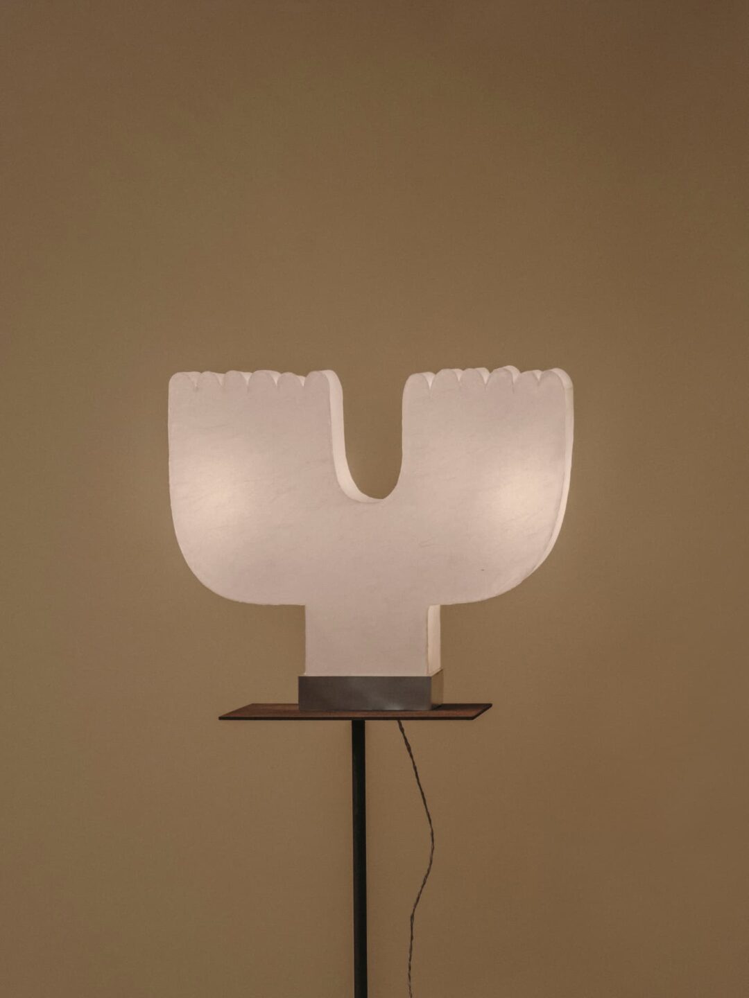 Kilzi lighting | Yay table lamp, a elegant designer paper lamp with soft organic shapes resembling. Perfect for home decor. Unique Furniture and Lighting designs