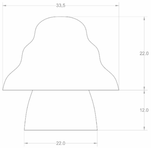 Kilzi lighting | Hat Wavy design table lamp for home decor, a elegant designer lamp of wood soft organic shapes.